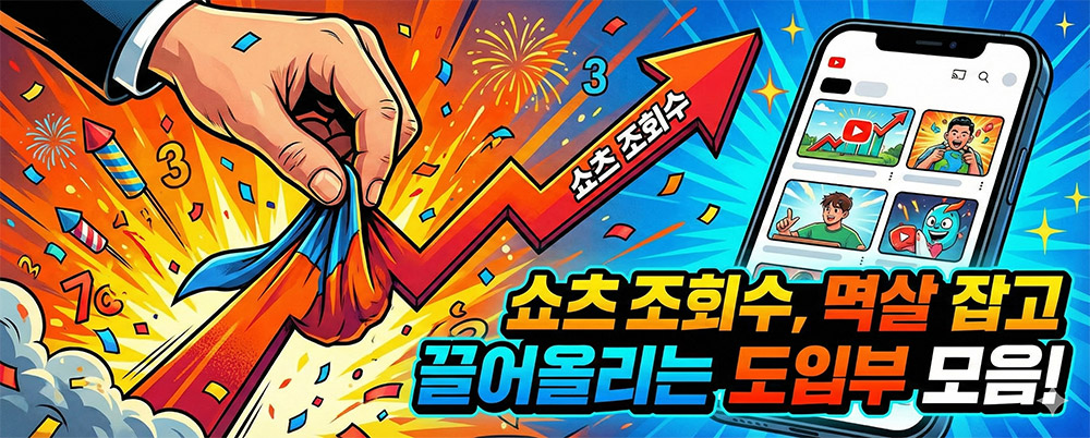 쇼츠 조회수 멱살 잡고 끌어올리는 도입부 모음