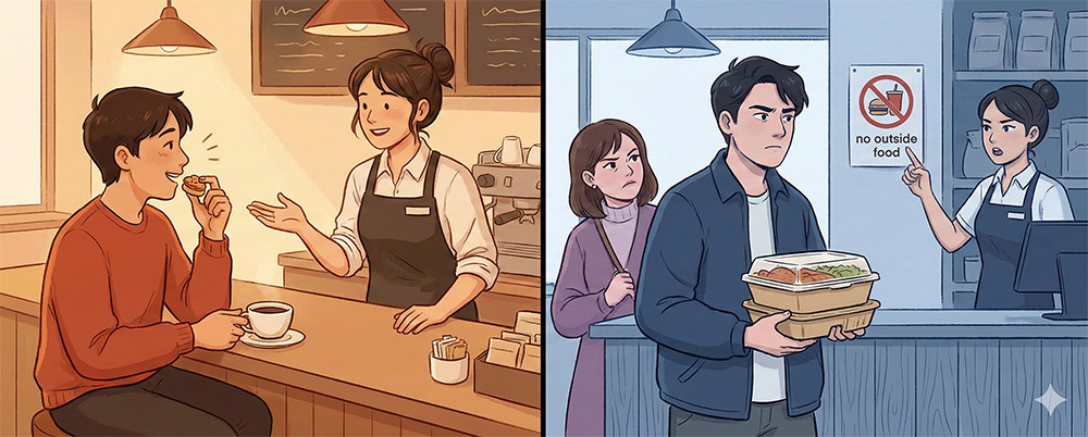 카페 외부 음식, 빌런일까 권리일까? 댓글을 폭발시키는 논쟁형 콘텐츠전략