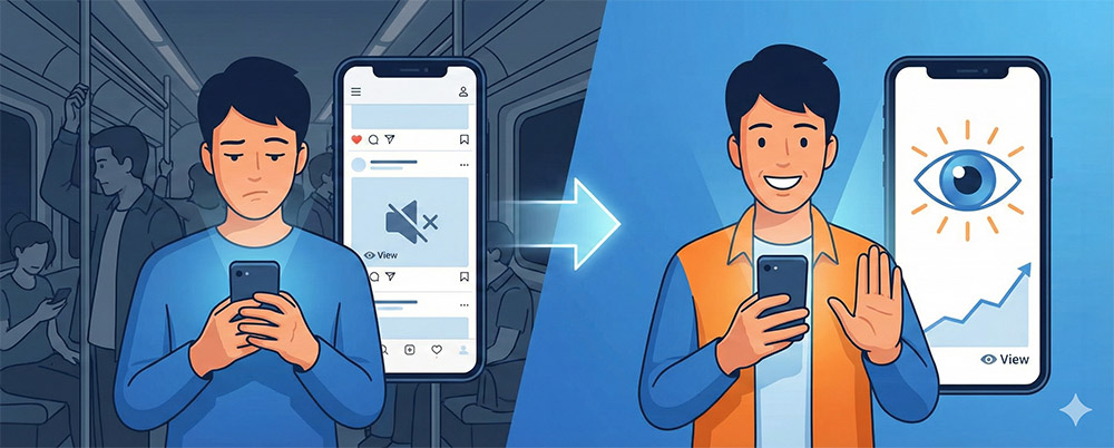 쇼츠 조회수 떡상의 비밀, '99퍼센트'가 놓치는 ‘음소거 테스트’와 ‘1초 필살기’