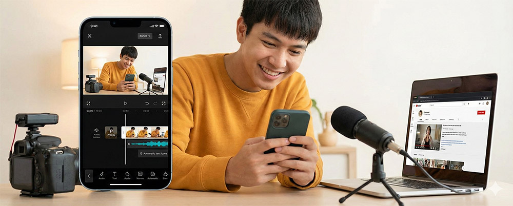 유튜브 초보 필수 앱! 캡컷으로 무료 영상 편집부터 자동 자막까지 한 번에