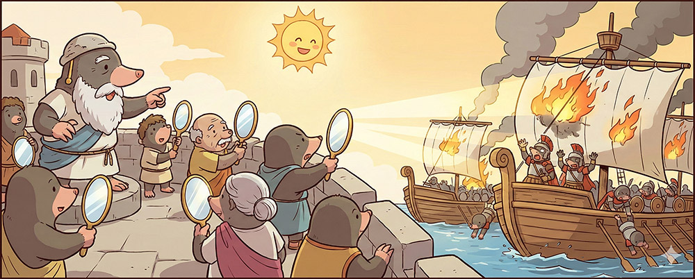 An Opportunity for a Turnaround Found in Empty Walls: The Lesson of Archimedes' Mirror