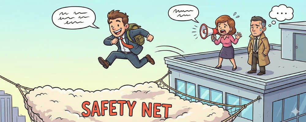 그 남자가 날아오른 이유: ‘격려’라는 이름의 가장 무서운 협박