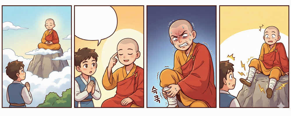 구름 위 선사도 피하지 못한 '이것'? 완벽해 보이는 삶의 인간적인 뒷모습