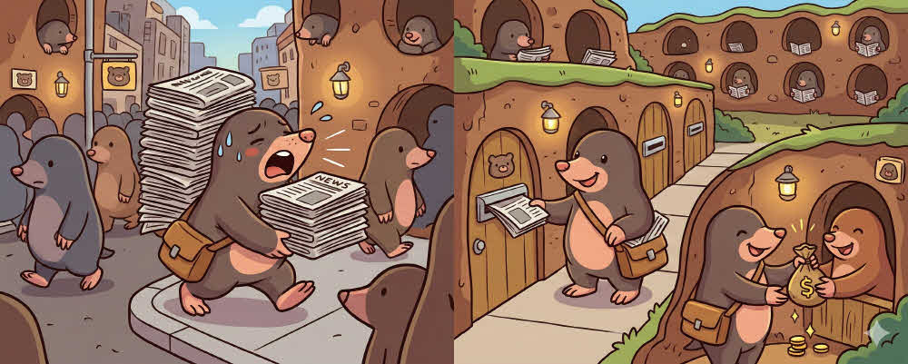 똑같이 뛰는데 왜 내 수익만 제자리일까? 어느 신문팔이 소년의 '역발상' 전략