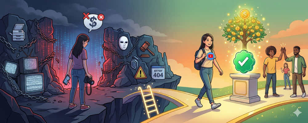 구독자 1,000명 채웠는데 수익 창출 거절? 유튜버가 꼭 피해야 할 '통곡의 벽' 6가지