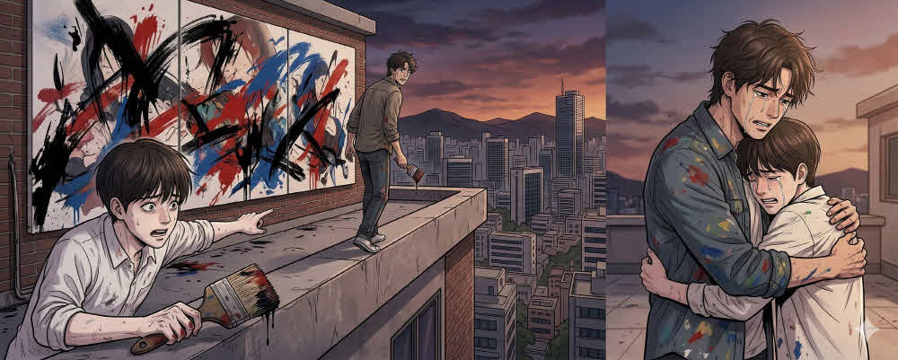 어느 화가의 황홀한 몰입