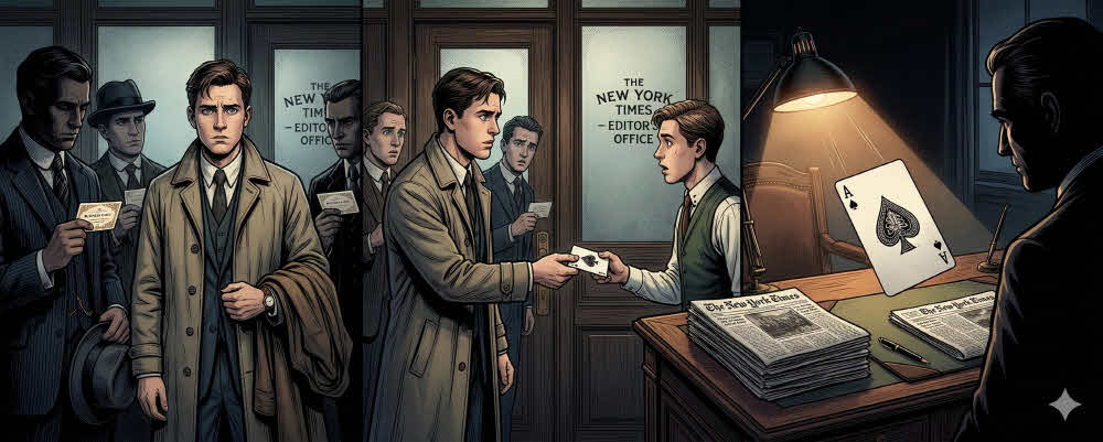 수백 명의 금박 명함을 제친 단 한 장의 카드, '스페이드 에이스'의 비밀