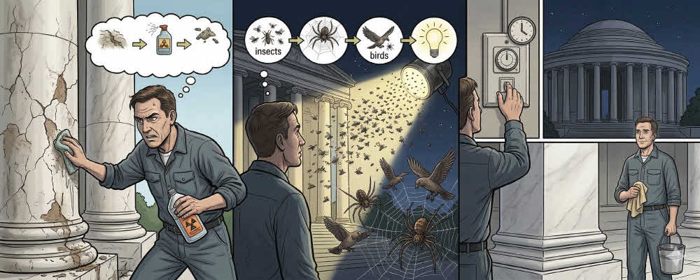 수억 달러 기념관을 구한 단 하나의 해결책…불을 2시간 늦게 켰을 뿐입니다